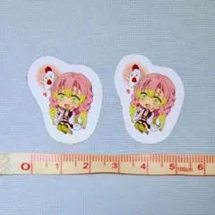 鬼滅の刃 甘露寺蜜璃 ローソンコラボステッカー ２枚セット