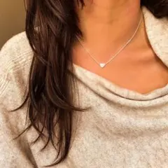 ネックレス 高品質 サージカルステンレス 金属アレ 人気上位！ シンプルハート