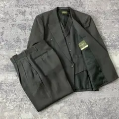 【スリーピース】セットアップ スーツ ダブル ベスト ジレ カーキ XL 90S