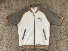90's PUMA プーマ パイル地 ジャケット 半袖 ジャージ
