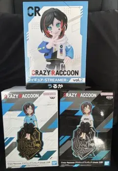 Crazy Raccoon デスクトップフィギュア −Uruca−2種セット＋１