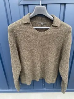 【UNIQLO】セーター　グリーン　Lサイズ