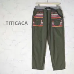 チチカカ TITICACA イージーパンツ カーキ オリーブ F ウエストゴムのサムネイル