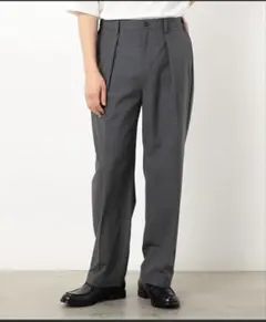 Comme Ca Ism ウォッシャブル リサイクル かすりチェック トロパンツのサムネイル