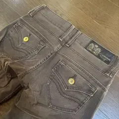 大人気Y2K C-seventeen ブラウンコーデュロイ ブーツカットデニムS