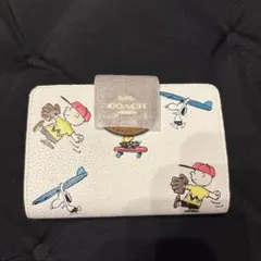 COACH スヌーピー 二つ折り財布