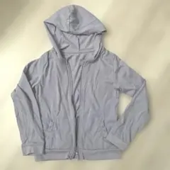 120 ラベンダー　薄手羽織り　薄手パーカー