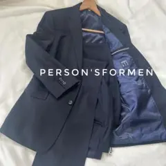 お値下げ【パーソンズ】メンズフォーマルスーツ3点セット美品リクルート就活