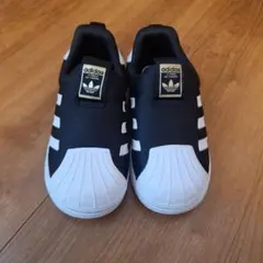 adidas ベビー・キッズ スニーカー15cm ブラック/ホワイト