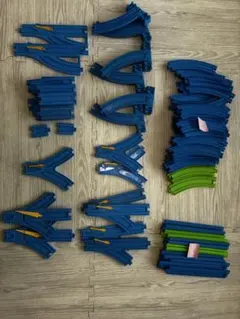 プラレール レール部品 セット 青 緑