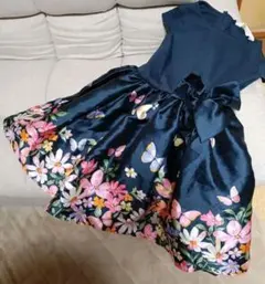 Ｈ＆Ｍ　ボリューミーワンピ　花柄　リボン　お出かけワンピ