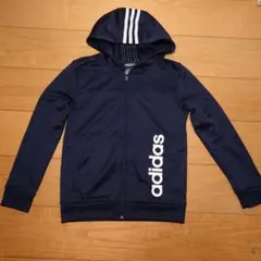 adidas ネイビー パーカー 140cm キッズ