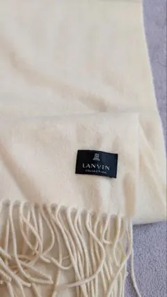 LANVIN クリーム色 ウール ストール