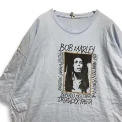 BLGL レゲエ Tシャツ 古着 水色 ボブマーリー ラスタ アーティスト