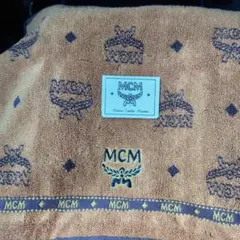 MCM ブラウンハンドタオル 綿100%