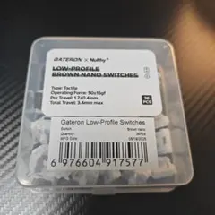 Gateron Low-profile 3.0 Brown nano 36個