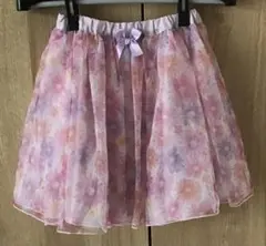 anyFAM 花柄 チュールスカート 130cm