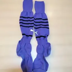 Puma 紫 ストライプ サッカーソックス