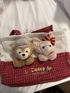 上海ディズニー　ダッフィーリーナベルトートバッグ