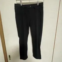 【美品】UNIQLO ウルトラストレッチクロップドレギンスパンツＬ　ブラック　②