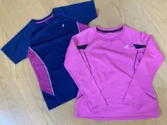 【美品】アシックス　ランニングシャツ　サイズS 半袖長袖セット