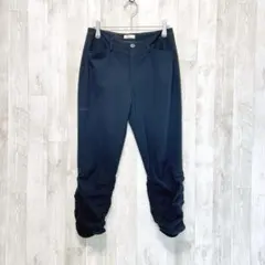 ビースリー　パンツ　クロップド丈　M 32 ブラック　ストレッチ 上品　通勤　秋