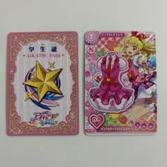 アイカツアンコール カード ピンクステージベスト＆スカート 配布 プロモ 第2弾