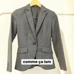 COMME CA ISM テーラードジャケット ストライプ ダークブラウンのサムネイル