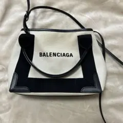 BALENCIAGA ネイビーカバス XS トート バッグショルダー 2WAY