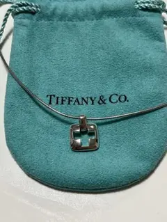 Tiffany スクエア カット　クロス ネックレス シルバー Ag925 Tiffany スクエア カット クロス ネックレス シルバー Ag925 - メルカリ