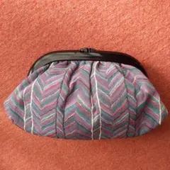 がま口バッグ ハンドメイド ハンドバッグ クラッチバッグ