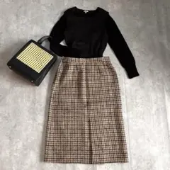 レトロ古着 3点セット スカートセットアップ レーヨン混 レイヤード おでかけ