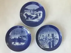 ロイヤルコペンハーゲンクリスマスプレート1986/1987/1988 3枚セット