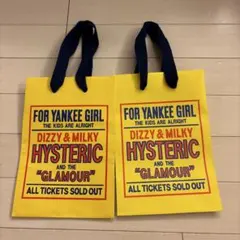 HYSTERIC GLAMOUR ショップ袋 2枚セット　ラッピング1枚のサムネイル