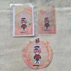 刀剣乱舞 アニカフェ クリアカード コースター 秋田藤四郎 3点セット