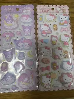 My Melody & Hello Kitty マシュマロシール２枚セット