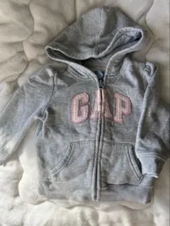 GAP グレー フード付きパーカー 90サイズ
