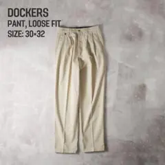 DOCKERS USA製 ツータックチノ LOOSE FIT ベージュ 30