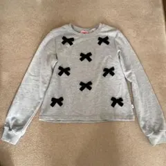 kate spade グレーリボントレーナー 160