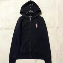 Ralph Lauren パーカー 平成ギャル Y2K ネイビー ビッグポニー - メルカリ