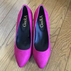 GeeRA ピンク ハイヒールパンプス M(23.5cm)のサムネイル
