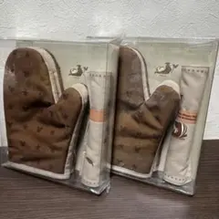 スターバックス 韓国 ディズニー チップとデール マットと手袋ミトンのセット×2