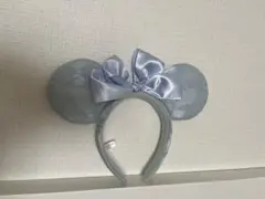 ディズニー カチューシャ 水色 レース