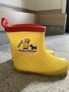長靴 カッパ ポンチョ セット おさるのジョージ 14cm 90