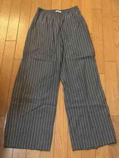 CITEN ストライプ ワイドパンツ