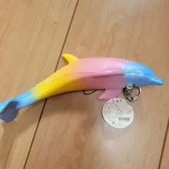 イルカ型レインボーストラップ付き高反発スクイーズ