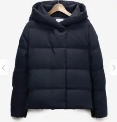 PLSTフード付きショート丈ダウンジャケット