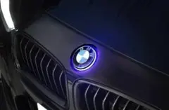 BMW 発光 LEDエンブレムマーカー 82mm LED ブルー ドレスアップのサムネイル