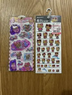 正規品　日焼けキティ　ウォーターinシール　4サイズステッカー