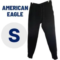 AMERICAN EAGLE 〖S〗ブラック ジョガーパンツ S/P スウェット